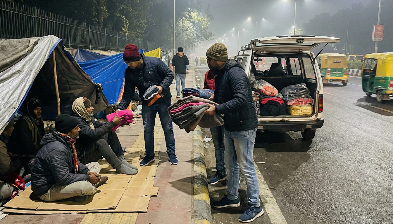 Winter Relief Drive: Warmth for the Homeless in North Delhi